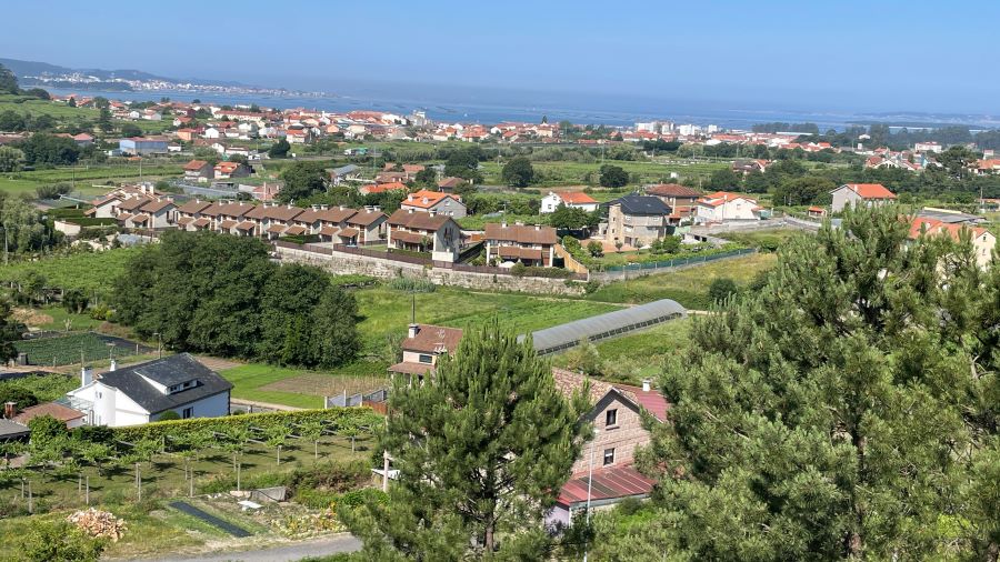 View of Cambados from Martin Codax